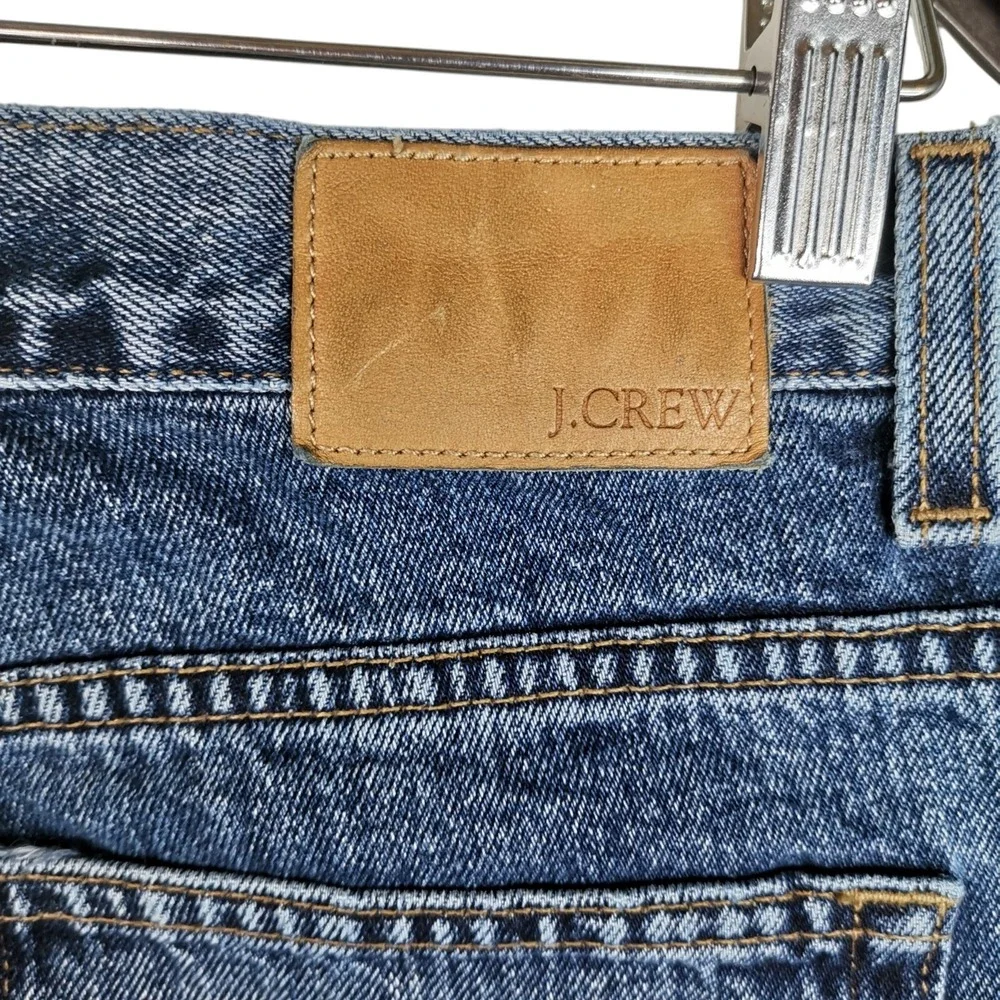 J. Crew T14 100% Cotton Denim Blue men's Jeans Straight Leg Made In USA 32x35